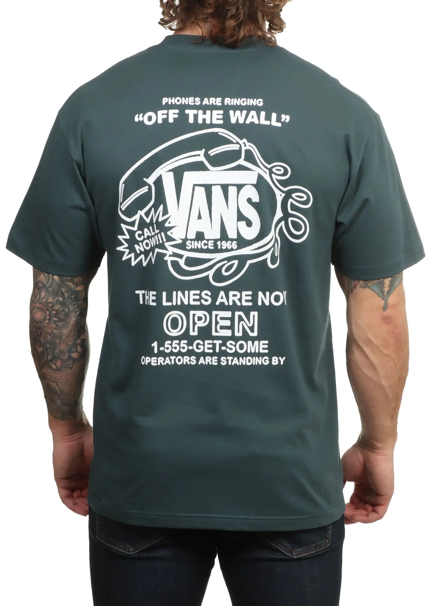 Vans Hot Lines SS T-Shirt - Mystic Moss