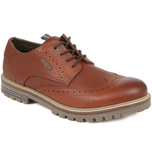 Barbour Marble Brogue Shoes - Almond
