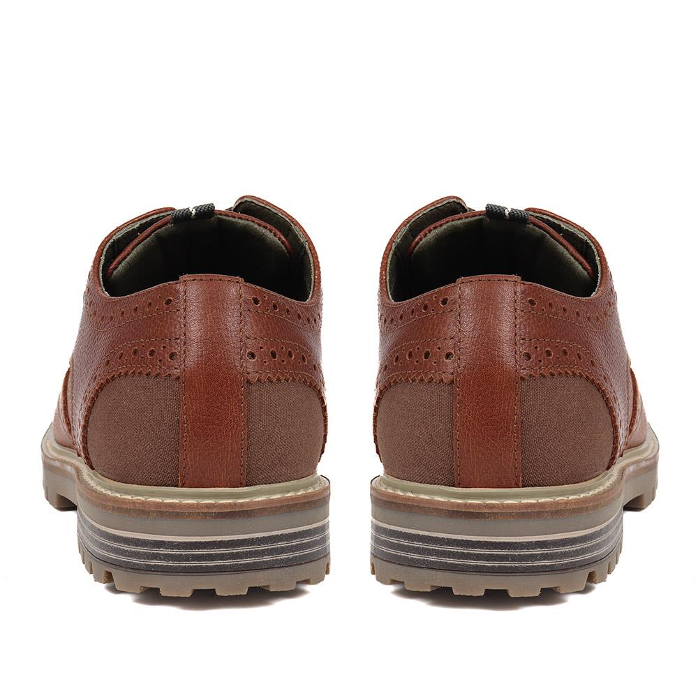 Barbour Marble Brogue Shoes - Almond