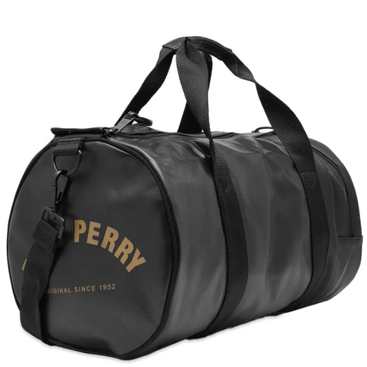 Fred Perry Tonal PU Barrel Bag - Black