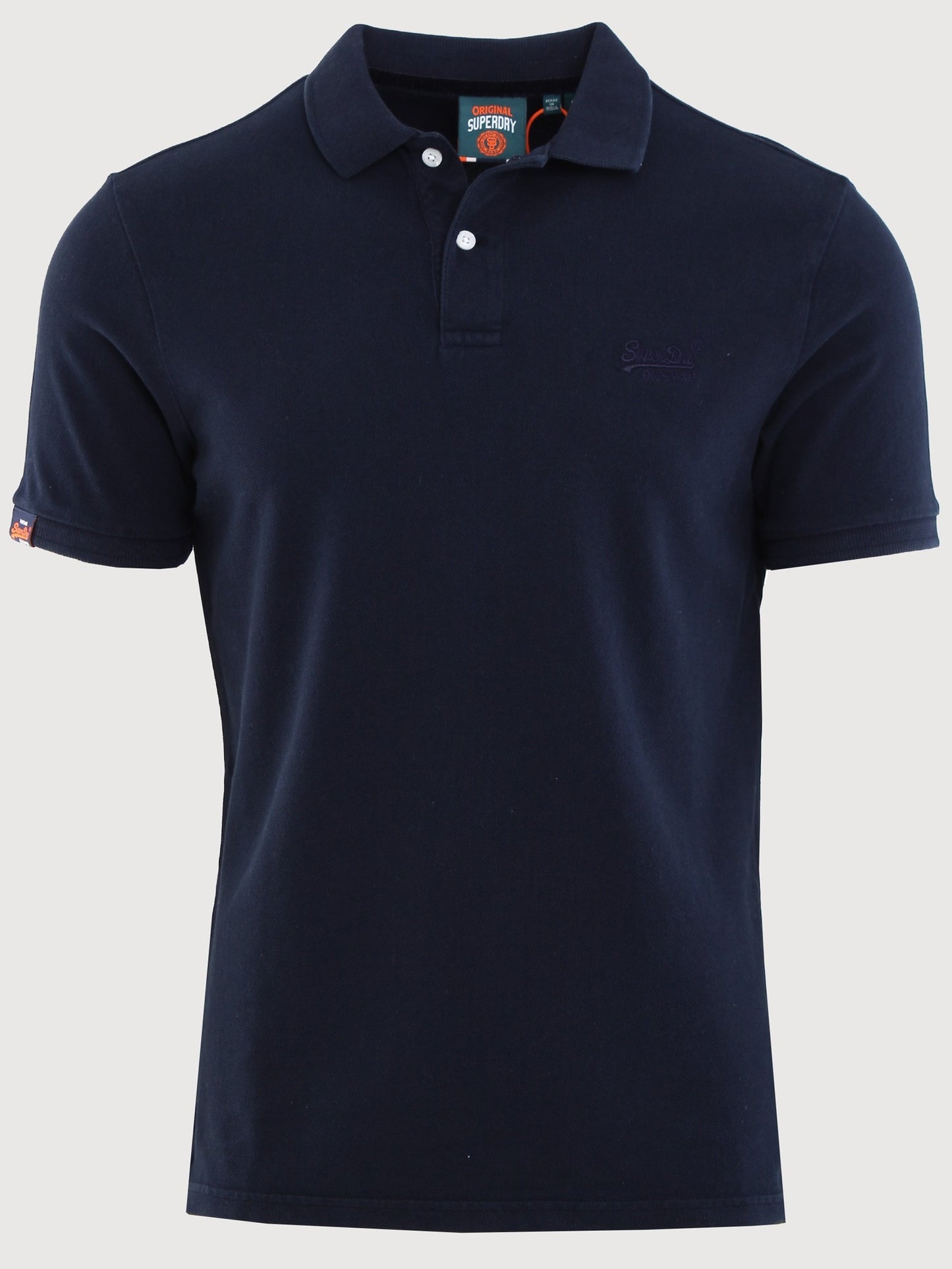 Superdry Vintage Destroyed Polo Shirt - Eclipse Navy
