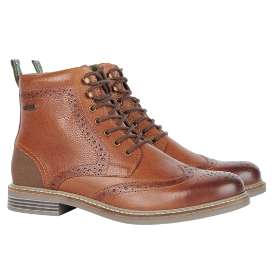 Barbour Seaton Brogue Boots - Almond