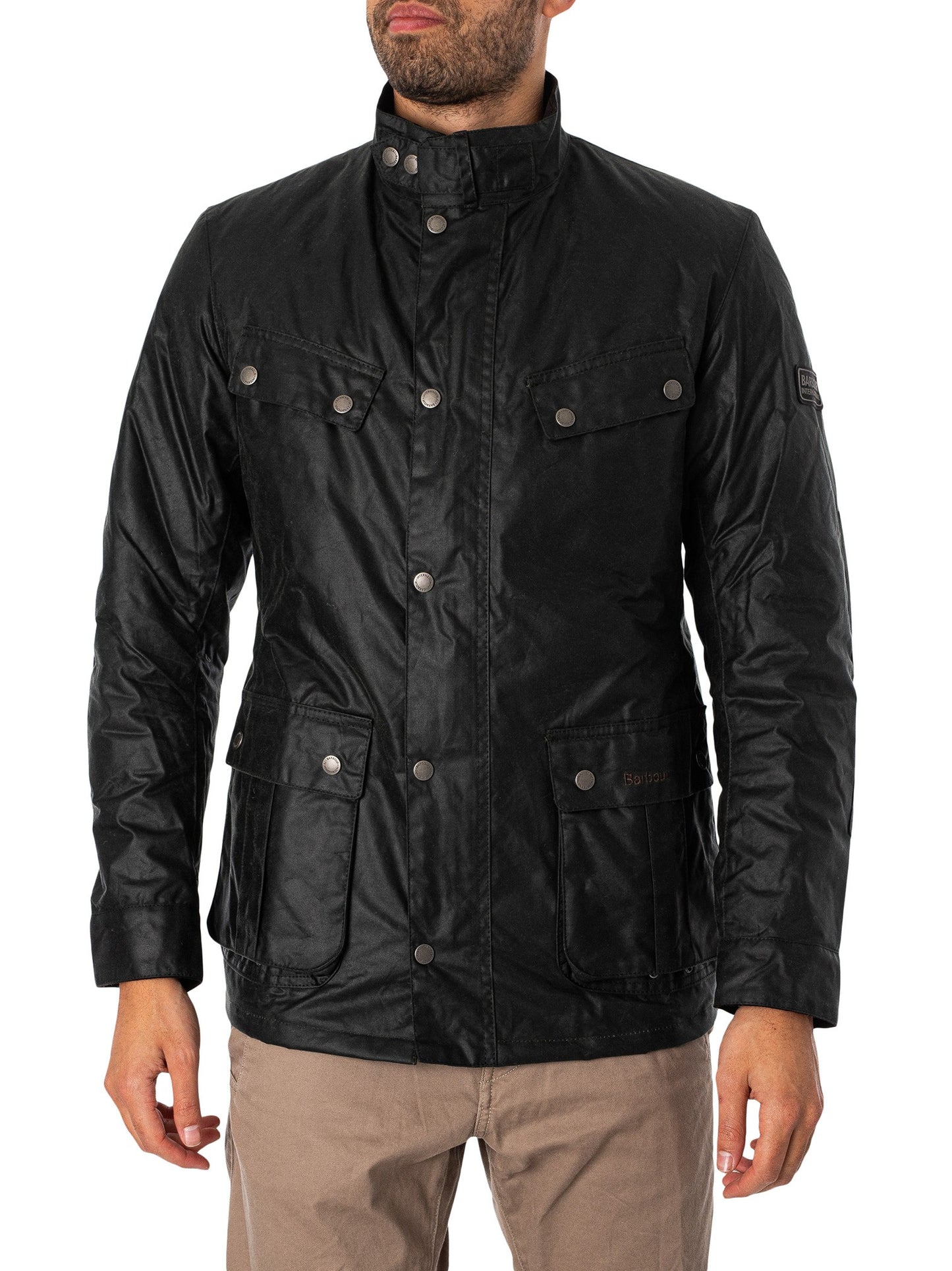 Barbour International Tourer Duke Wax Jacket - Sage