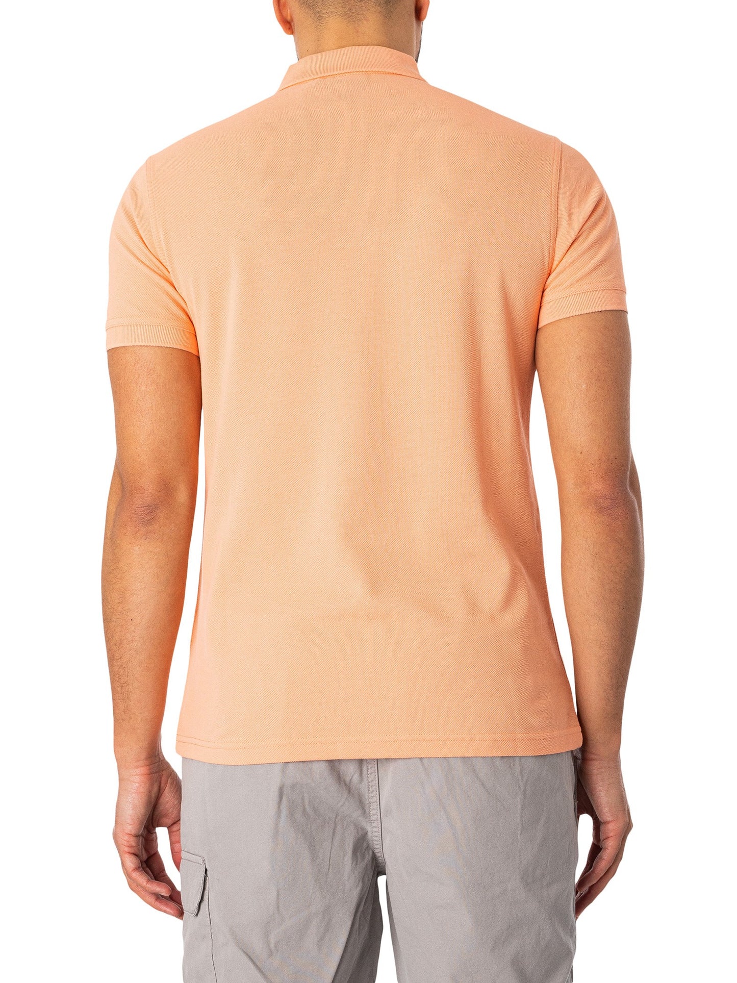 Barbour International Tourer Pique Polo Shirt - Peach Nectar