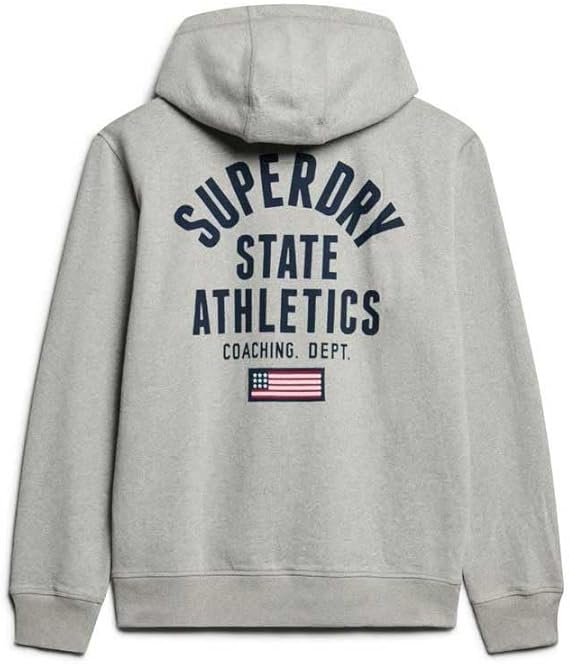 Superdry Athletic Essential Hoodie - Grey Marl