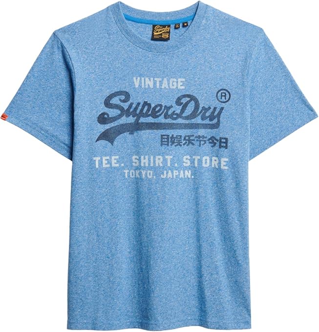 Superdry VL Classic Relaxed T-Shirt - Fresh Blue Grit
