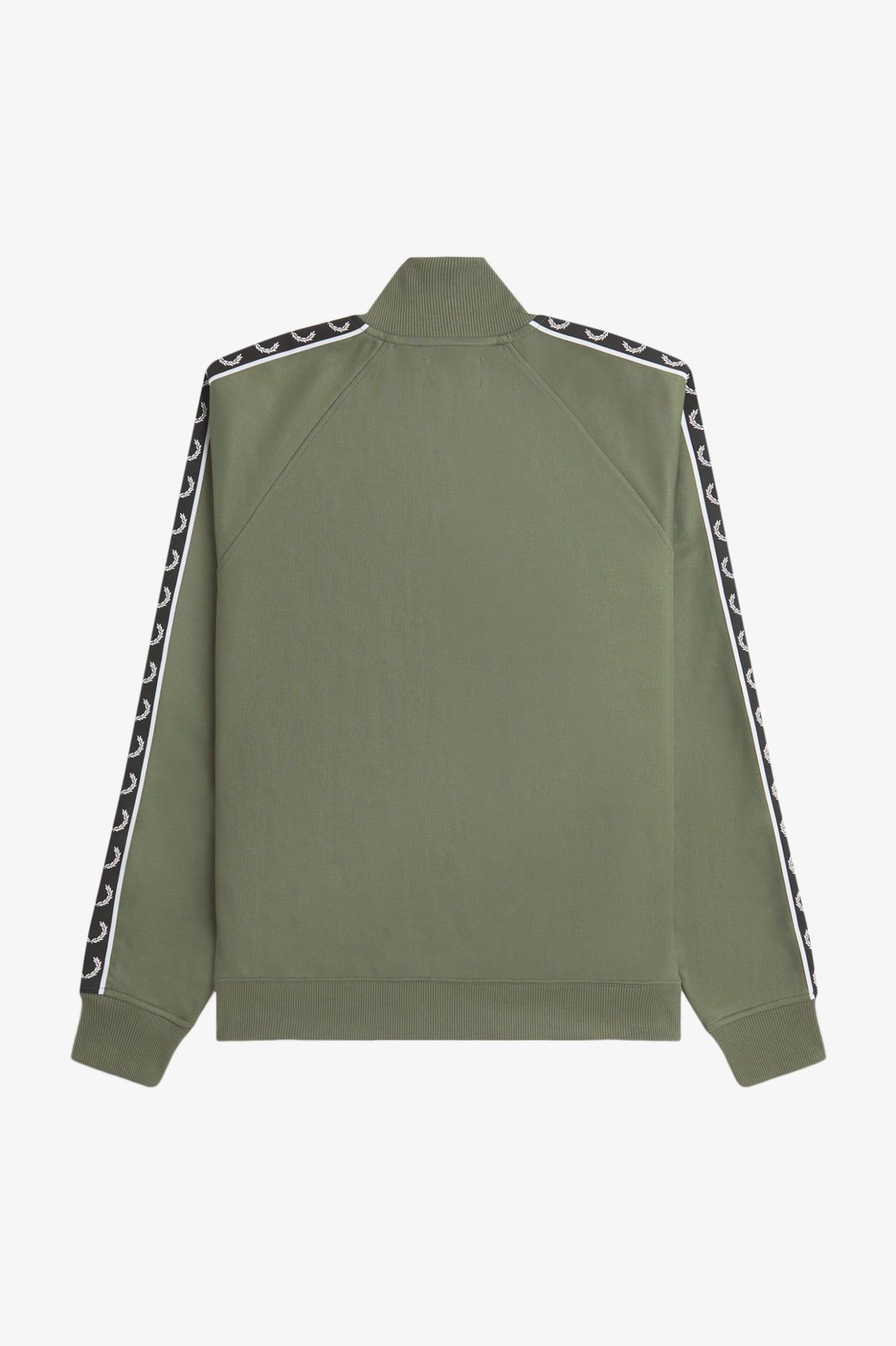Fred Perry Taped Track Jacket - Laurel Wreath Green/Black
