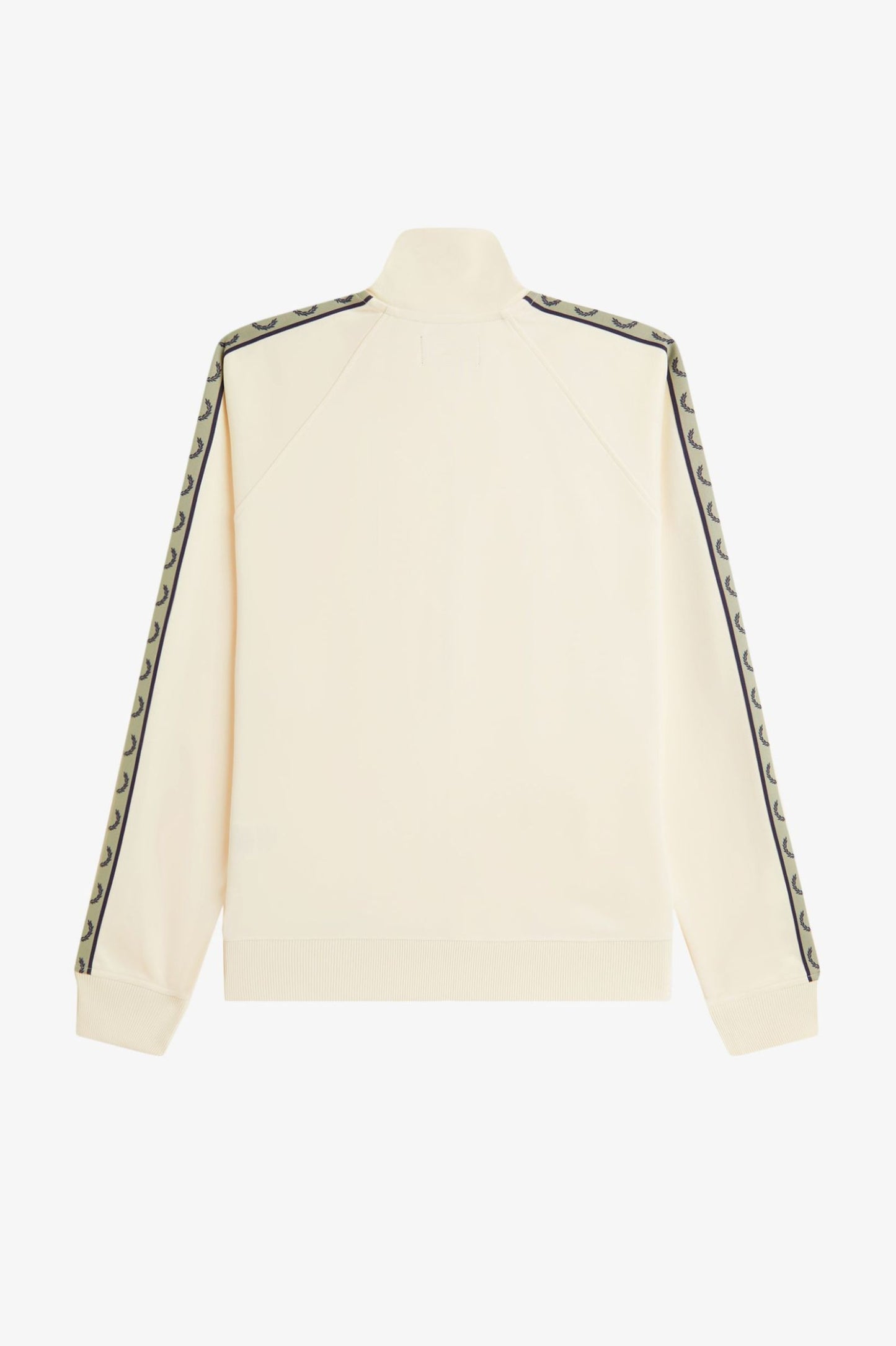 Fred Perry J5557 Contrast Tape Track Jacket - Ecru/Navy/Seagrass