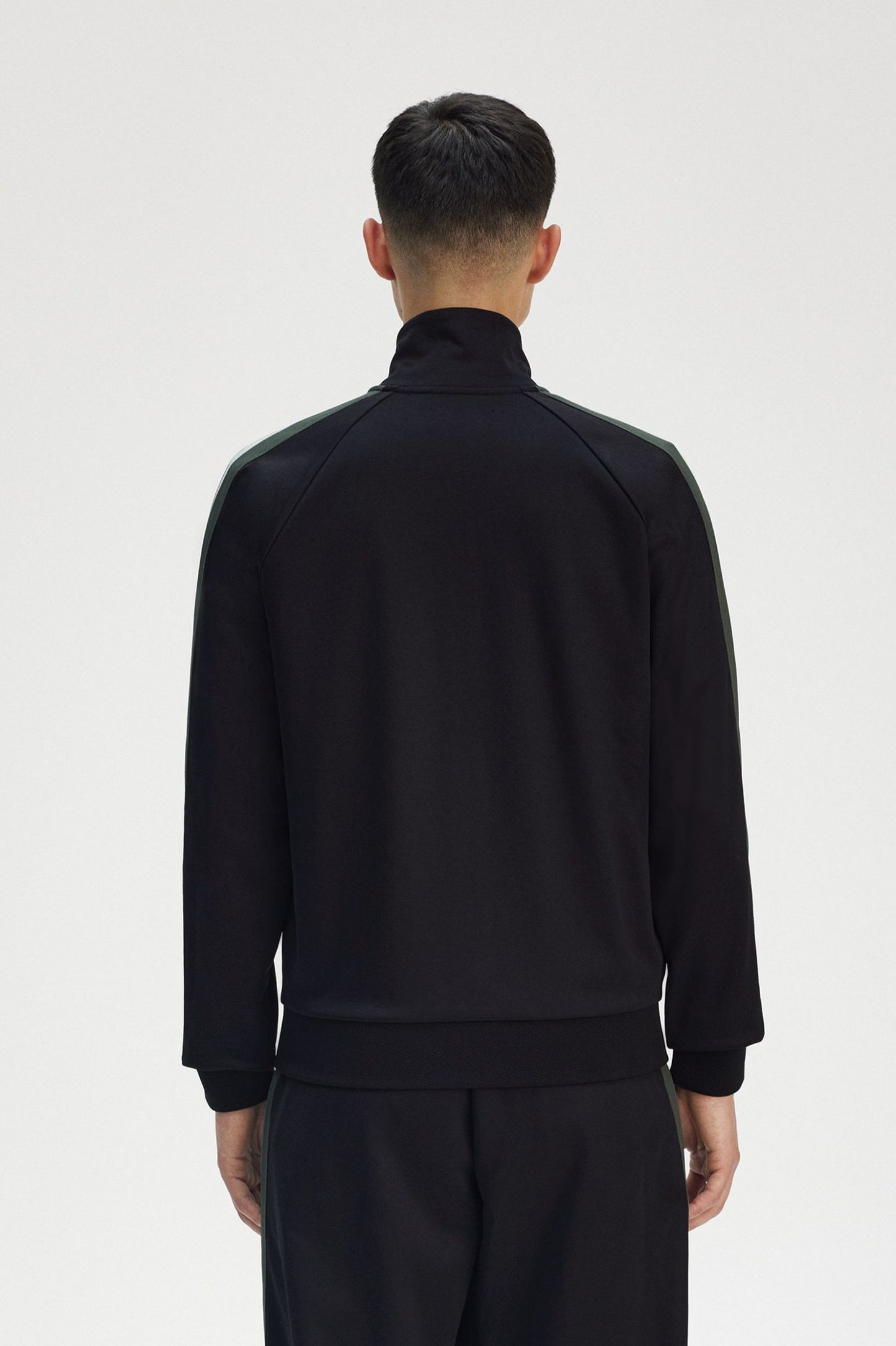 Fred Perry Two Colour Tape Track Jacket - Black
