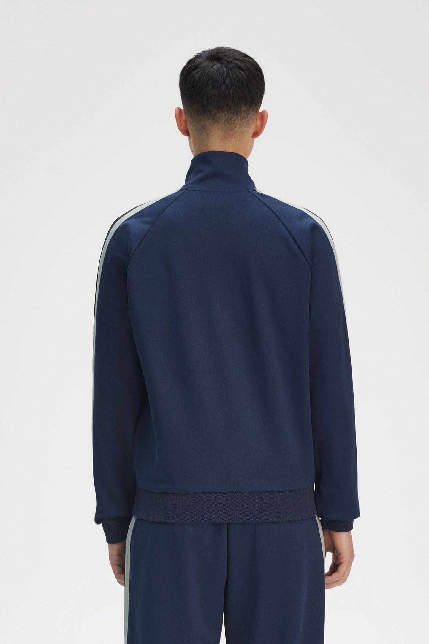 Fred Perry Two Colour Tape Track Jacket - Tennis Blue