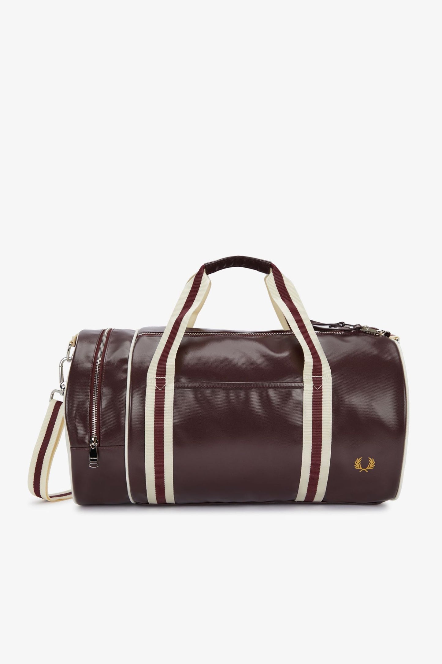 Fred Perry Classic Barrel Bag - Oxblood/Ecru