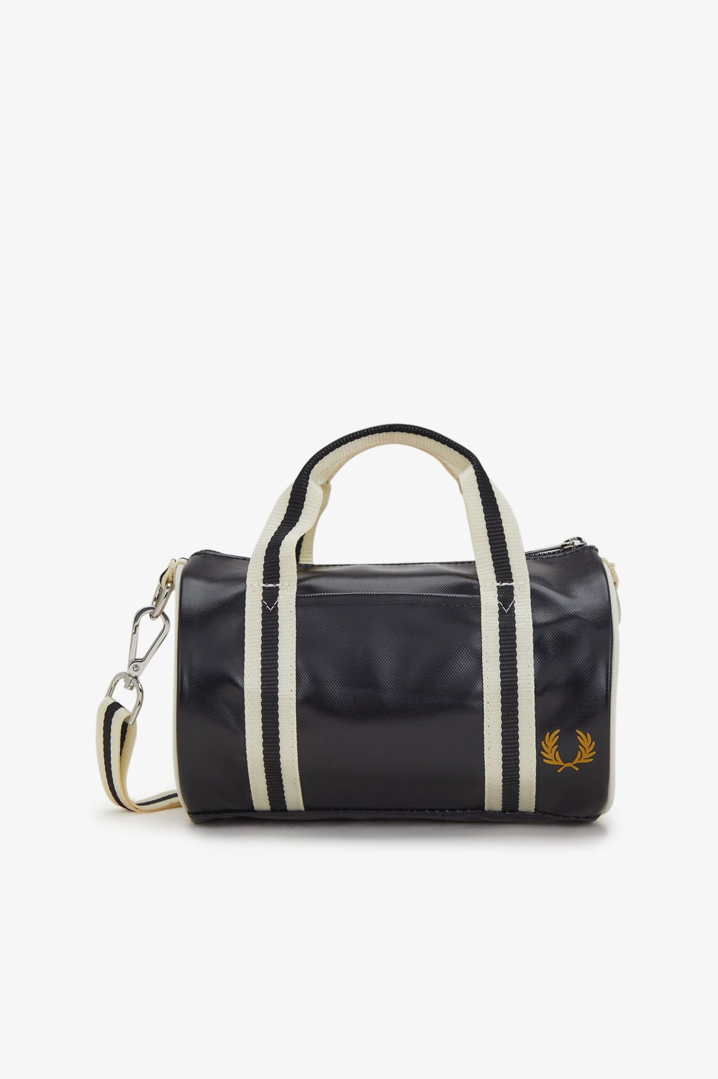 Fred Perry Classic Mini Barrel Bag - Black/Ecru