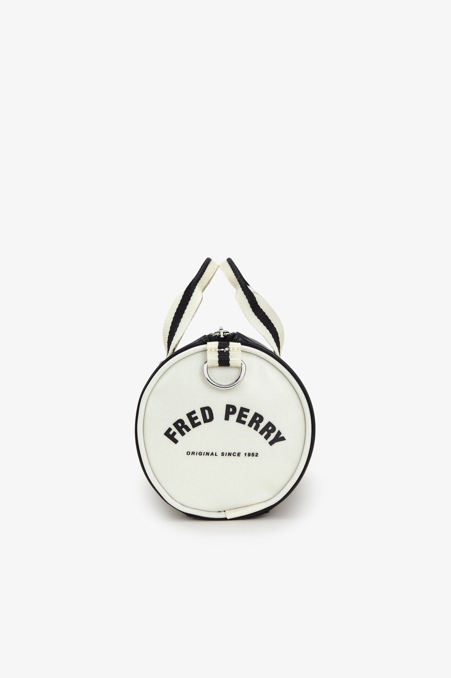 Fred Perry Classic Mini Barrel Bag - Black/Ecru
