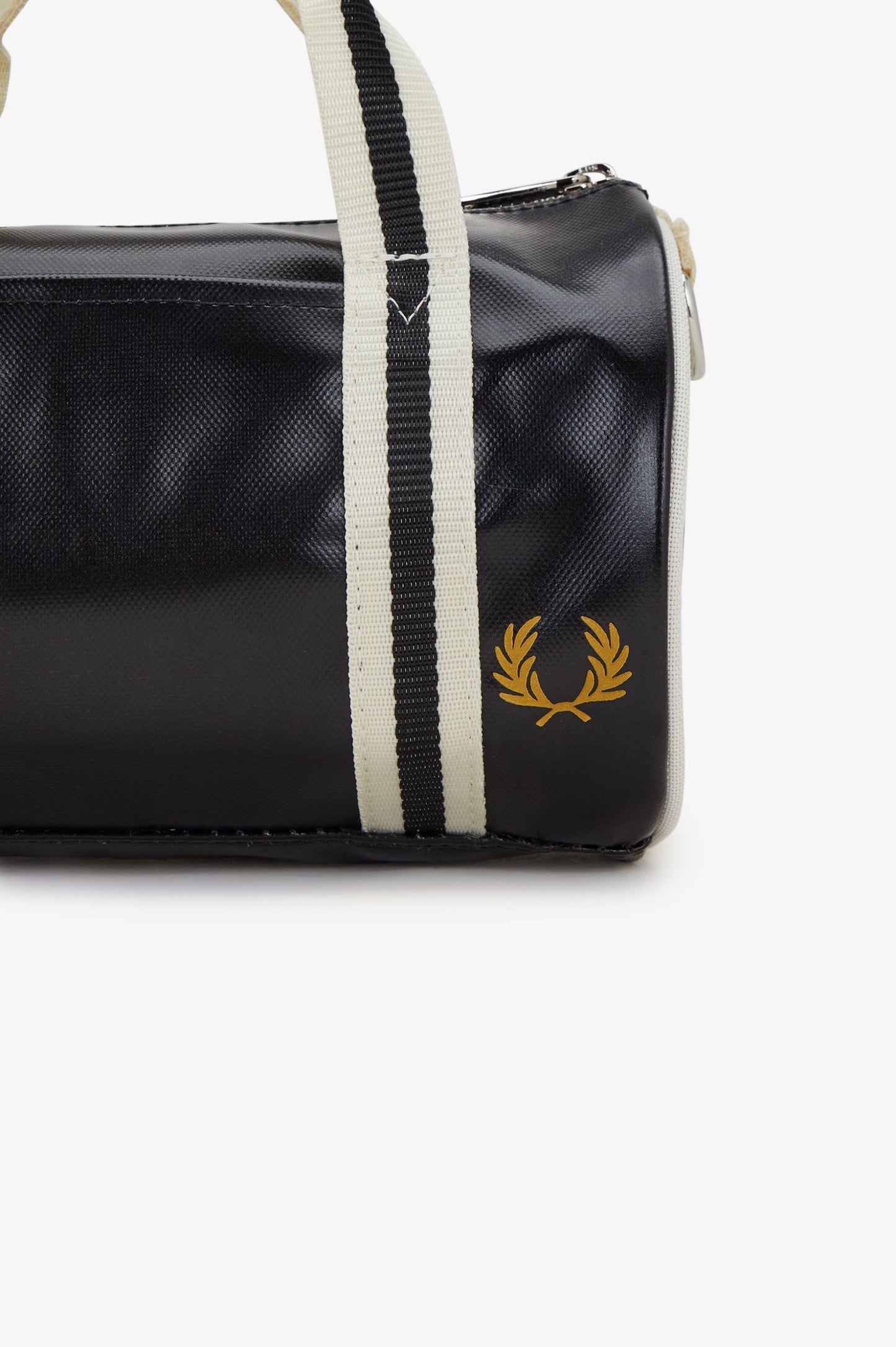 Fred Perry Classic Mini Barrel Bag - Black/Ecru