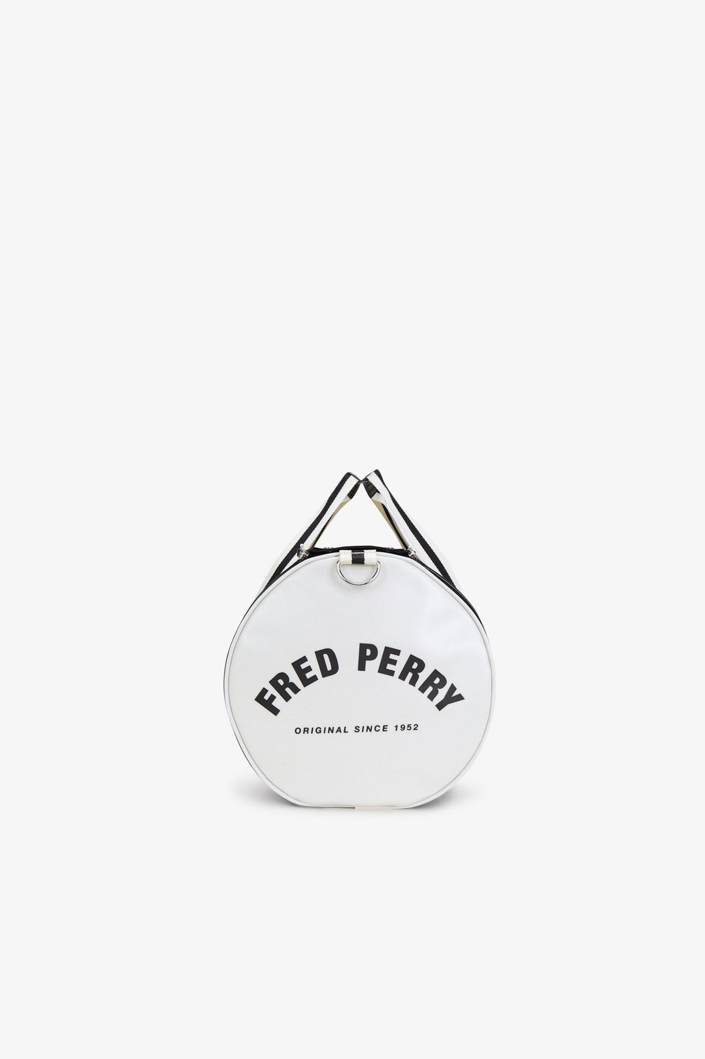 Fred Perry Classic Large Barrel Bag - Black/Ecru