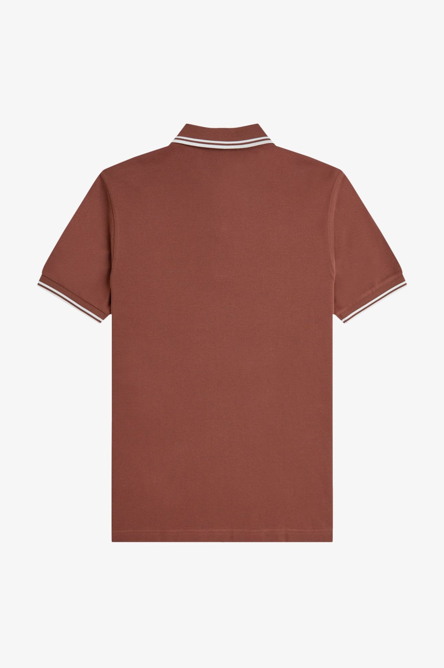 Fred Perry M3600 Twin Tipped Polo Shirt - Whisky Brown/Ecru/Ecru