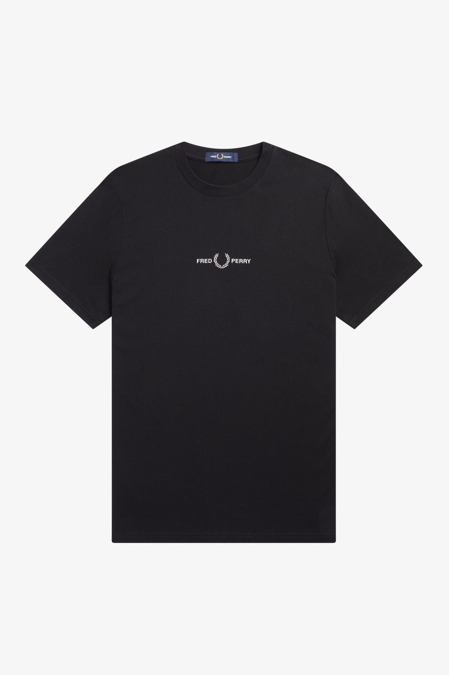 Fred Perry Embroidered T-Shirt - Black