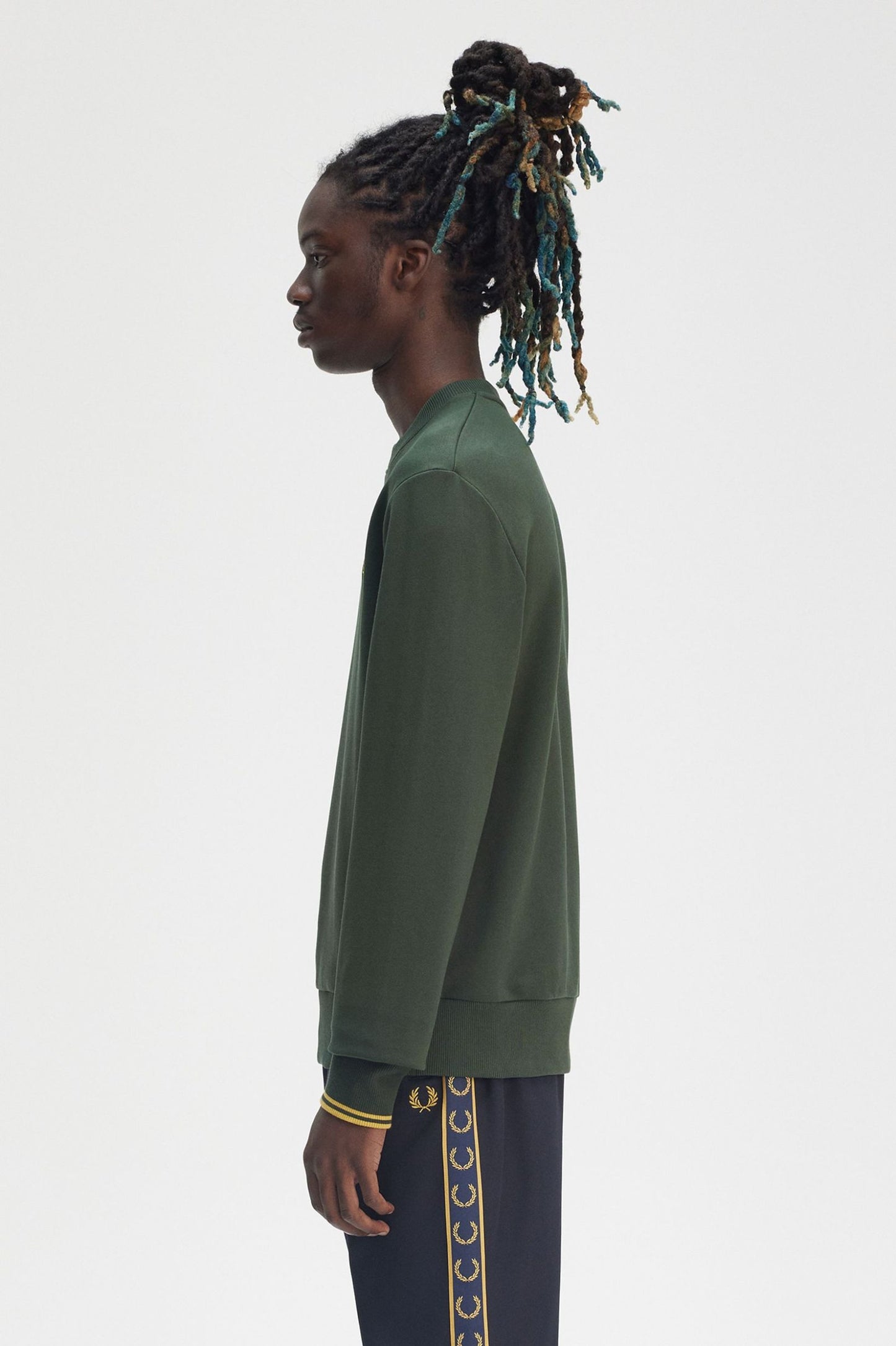 Fred Perry Crew Neck Sweatshirt - Court Green