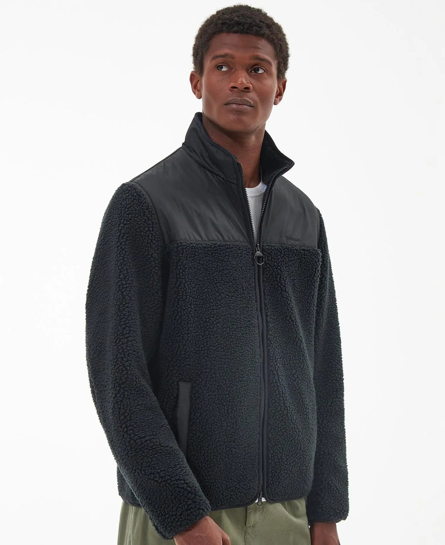 Barbour Hobson Fleece Jacket - Black