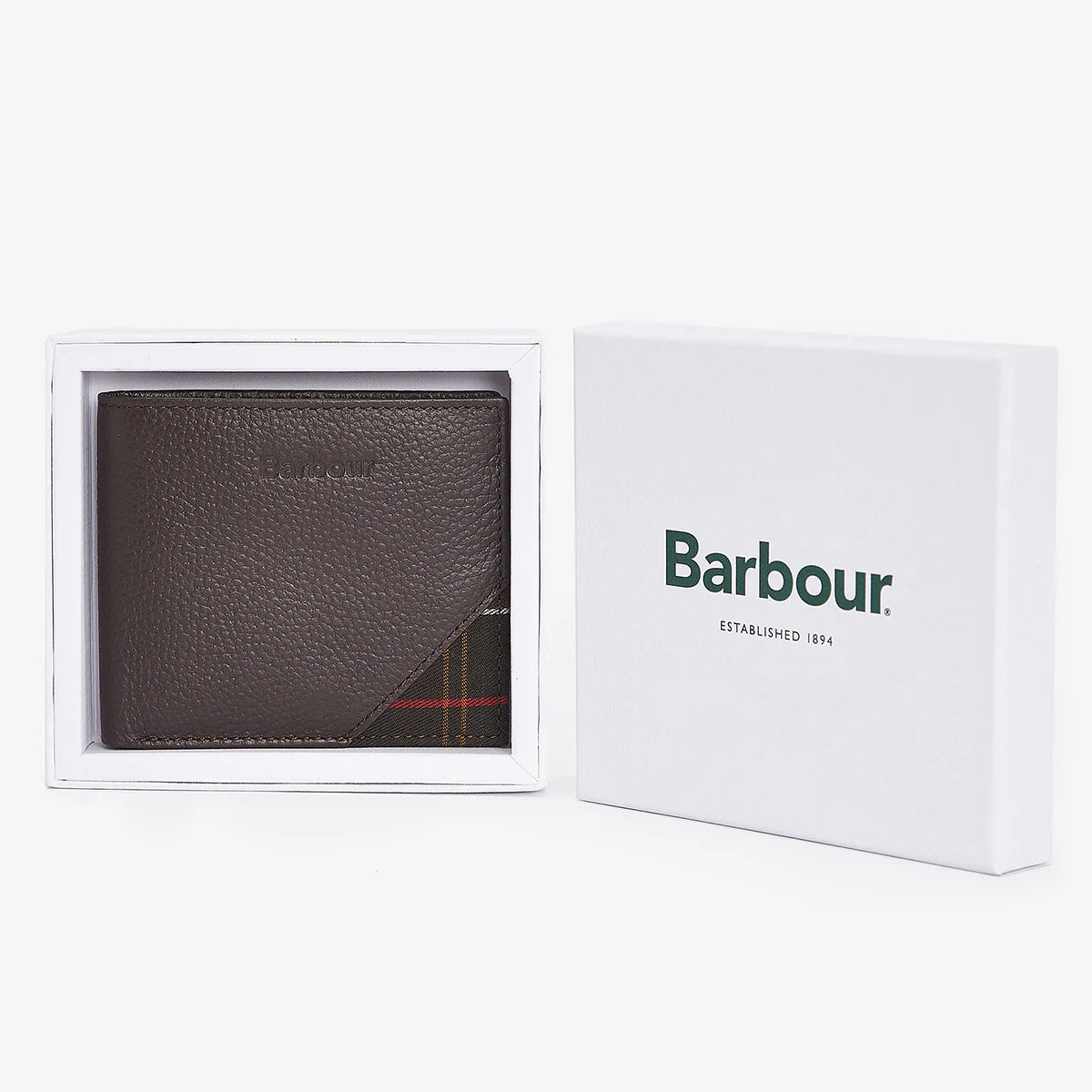 Barbour Tarbert Leather Wallet - Chocolate Brown