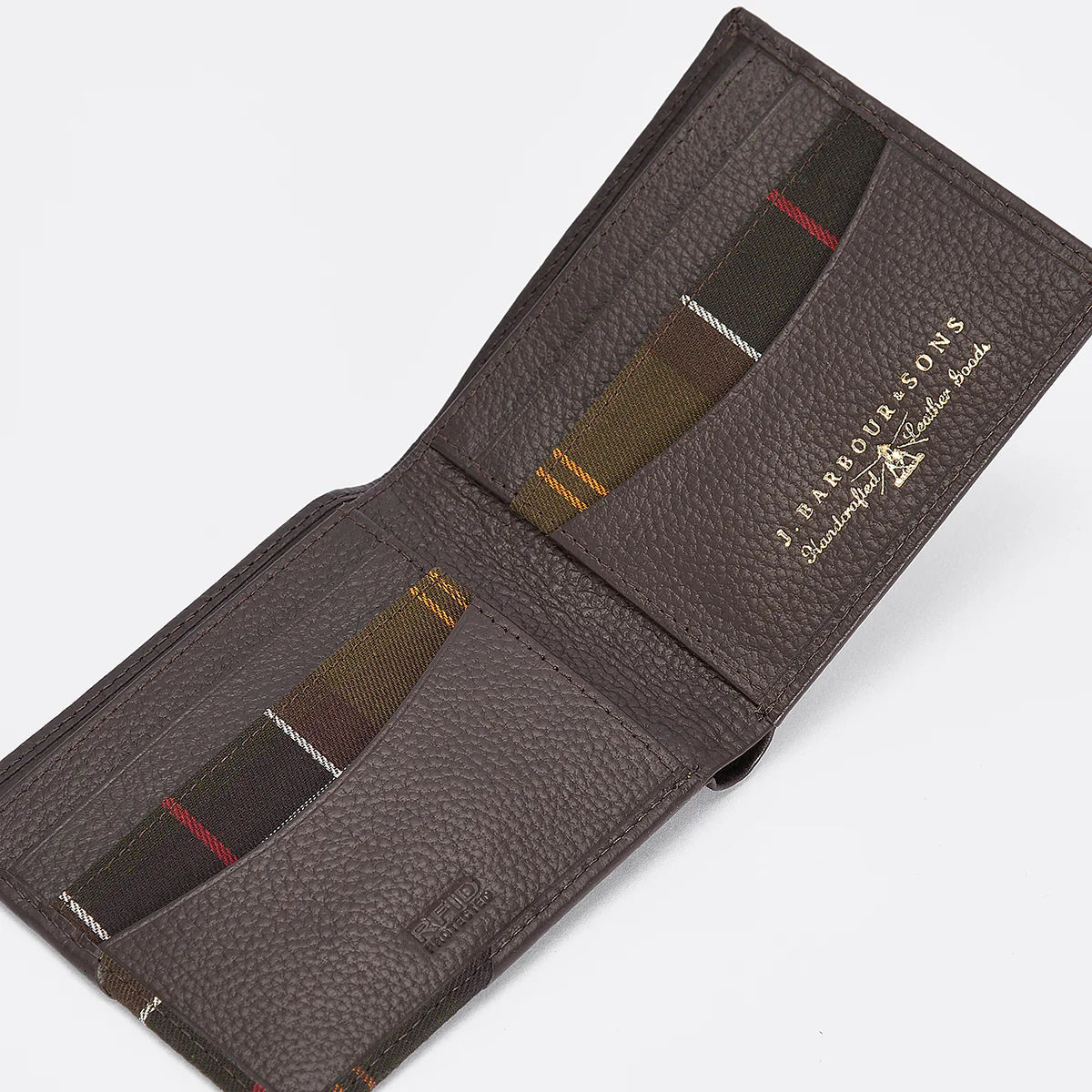 Barbour Tarbert Leather Wallet - Chocolate Brown
