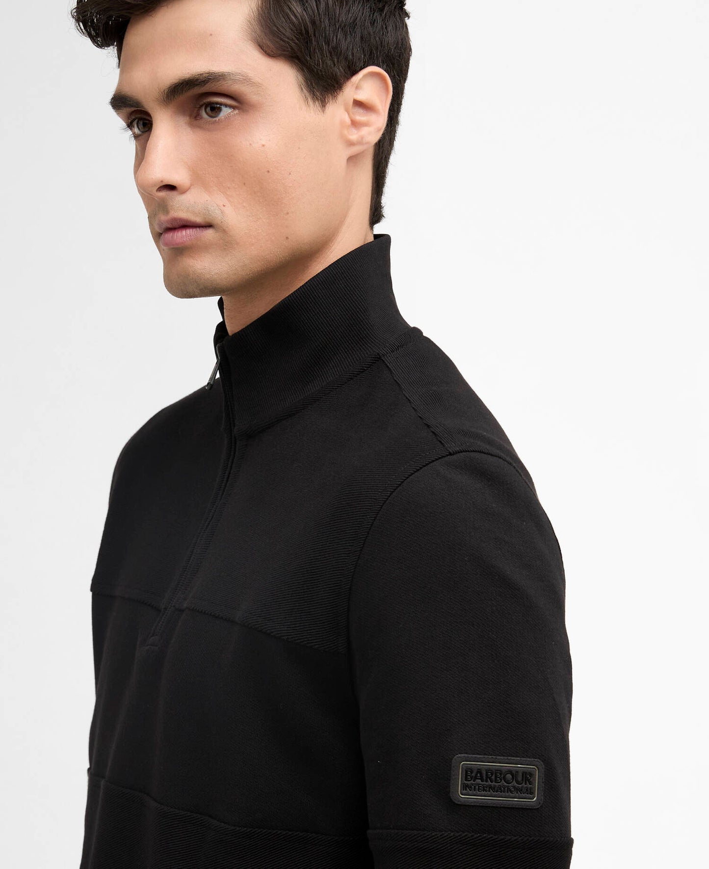 Barbour Kaspian Half Zip Sweatshirt - Black