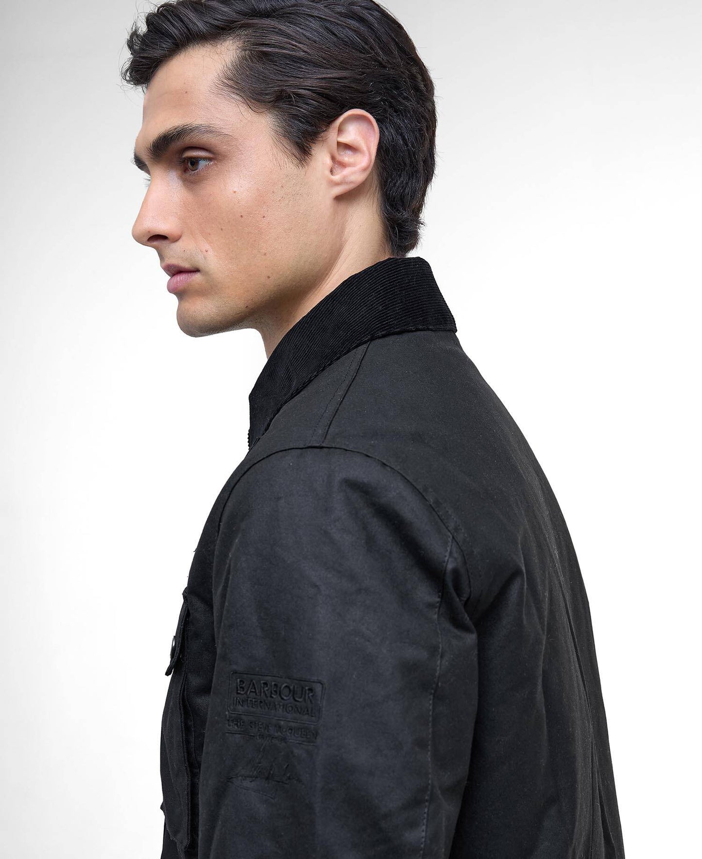 Barbour International Workers Waxed Jacket - Classic Black