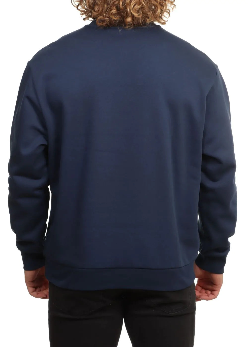 Vans Left Chest Crew Neck Sweater - Dress Blues