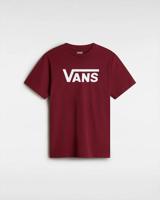 Vans Classic T-Shirt - Burgundy / White