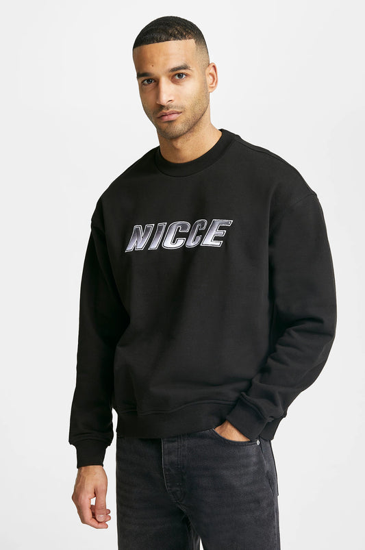 Nicce Arran Sweatshirt - Black
