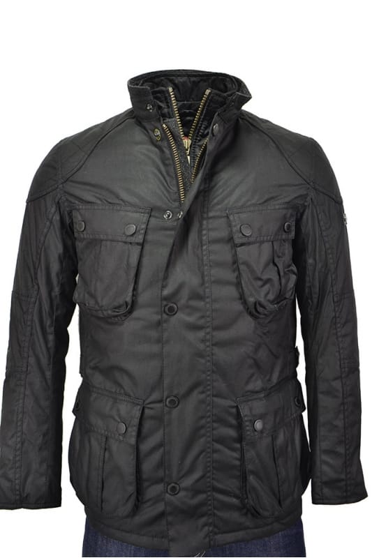 Barbour International Gauge Wax Jacket Black