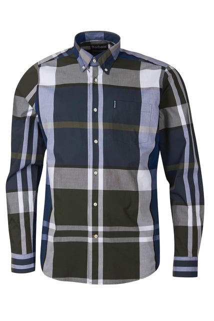 Barbour Tartan 12 Tailored Shirt Sage - Main Image
