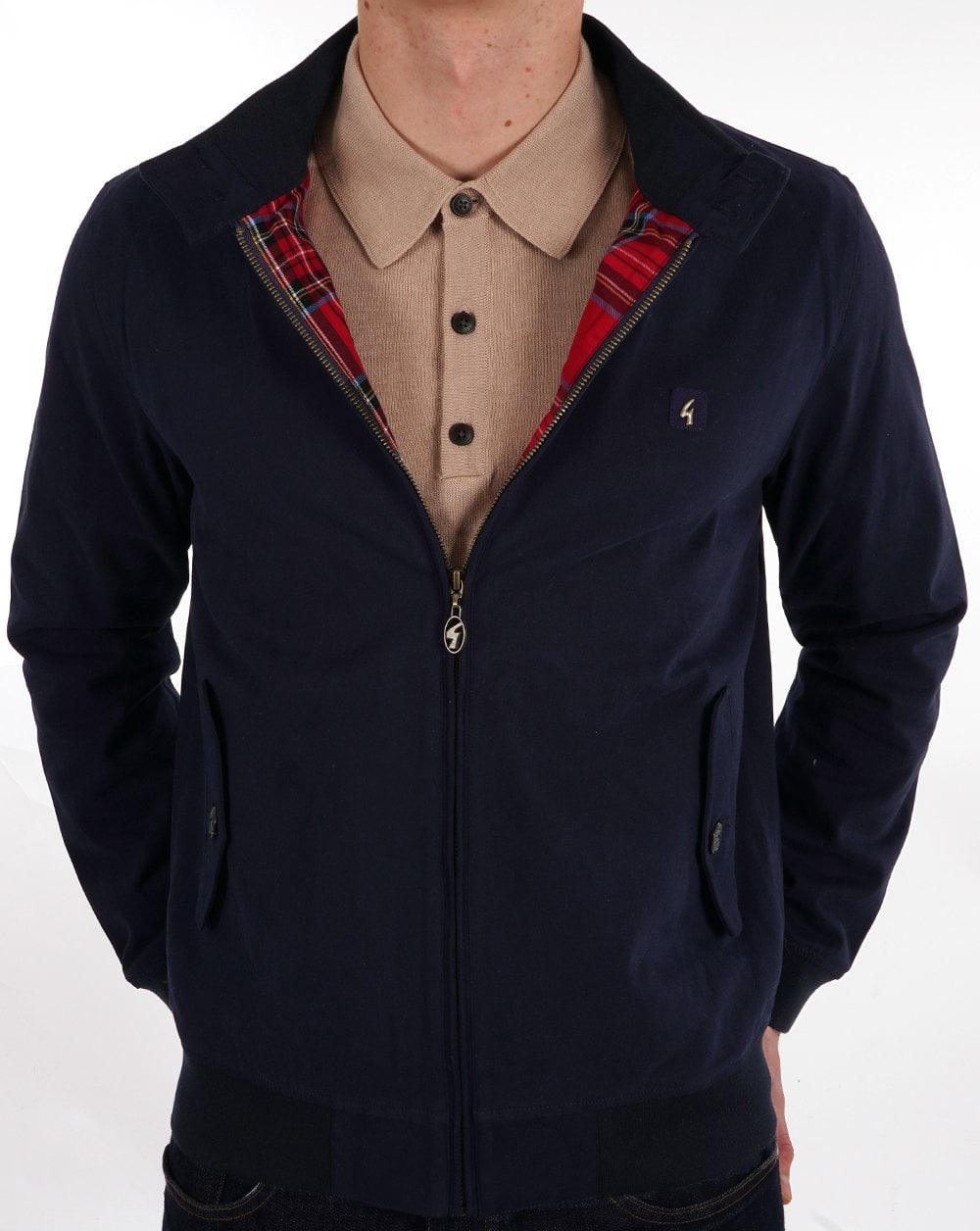 Gabicci Hamilton Harrington Jacket - Navy