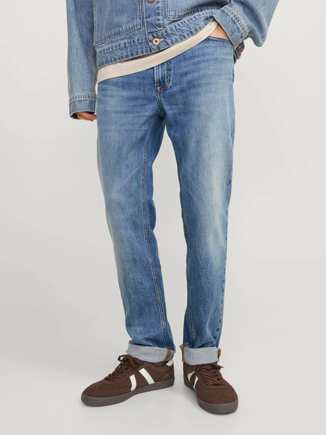Jack&Jones Clark 416 Regular Fit Jeans - Blue/Blue Denim