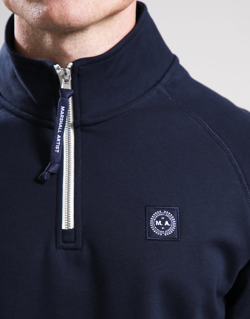 Marshall Artist Foundation 1/4 Zip Sweat - Navy