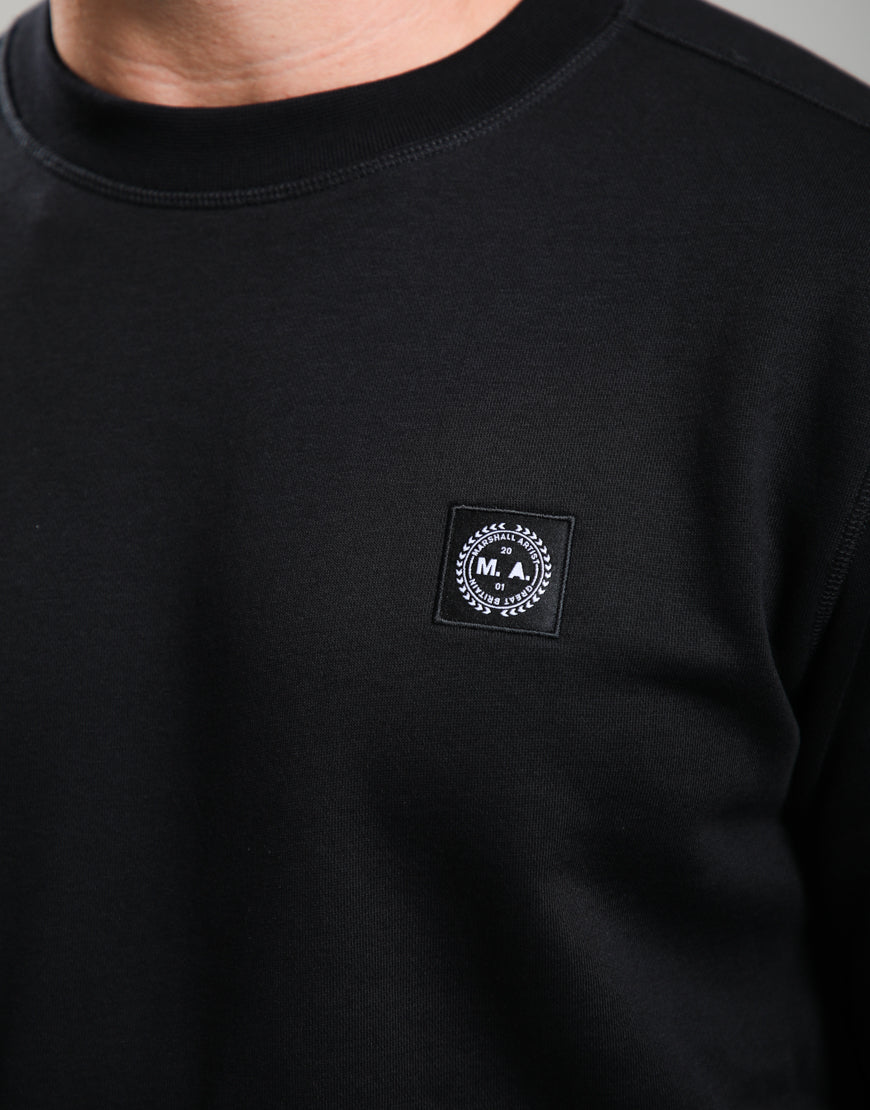 Marshall Artist Marchio Crew Neck Jumper - Black