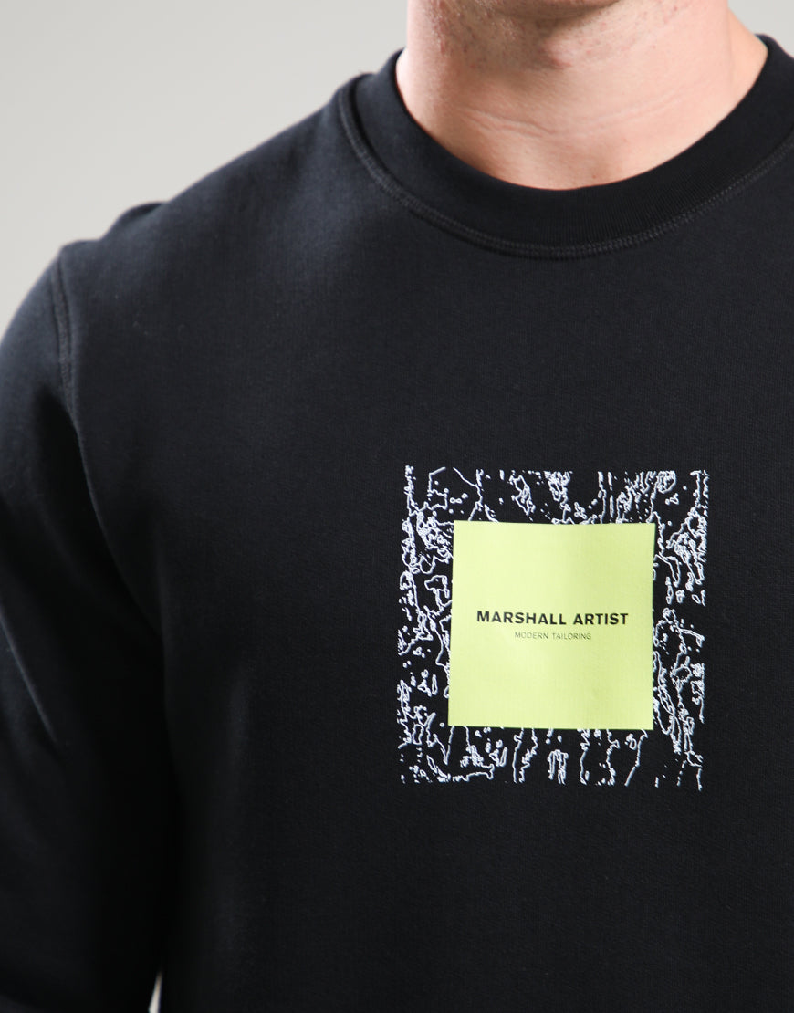 Marshall Artist Photek Box Logo Crew Neck Sweatshirt - Black