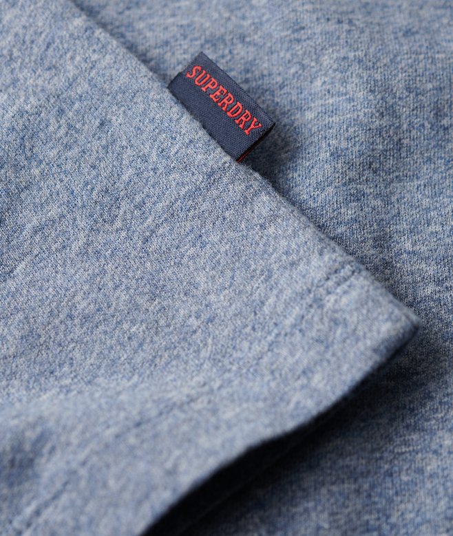 Superdry Essential Logo Embroidered T-Shirt - Bay Blue Marl