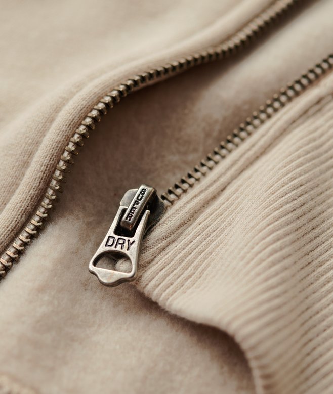 Superdry Essential Logo Zip Hoodie GB - Light Stone Beige