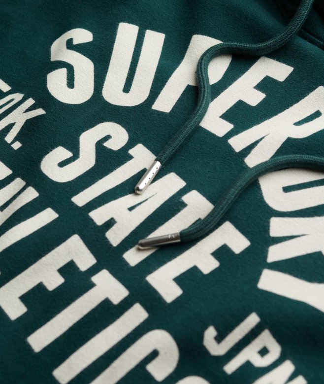 Superdry Athletic Essentials Hoodie - Dark Pine Green