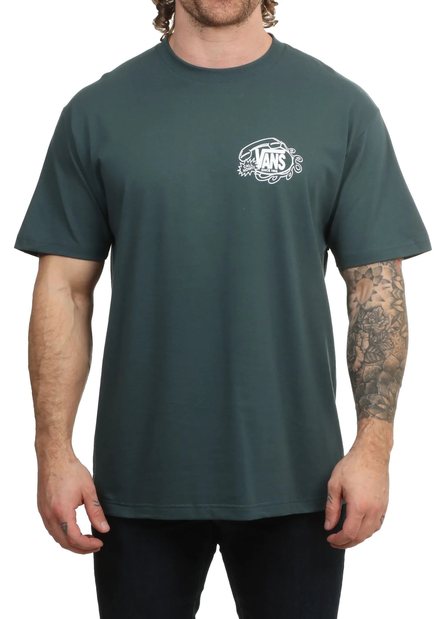 Vans Hot Lines SS T-Shirt - Mystic Moss