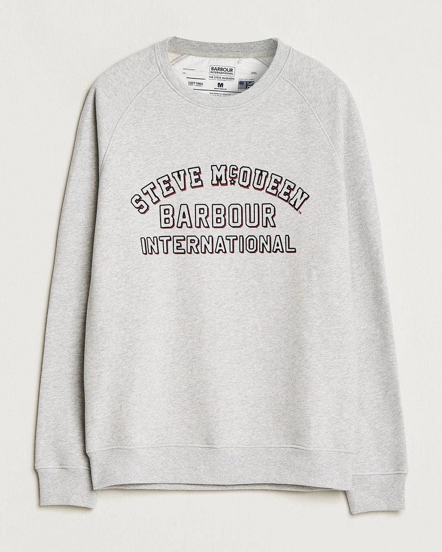 Barbour Steve Mcqueen Laguna Crew Sweatshirt - Grey Marl