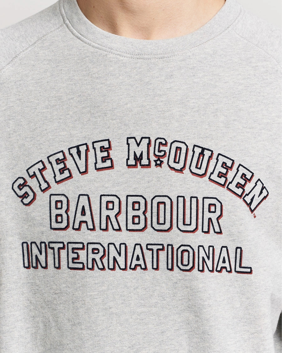 Barbour Steve Mcqueen Laguna Crew Sweatshirt - Grey Marl