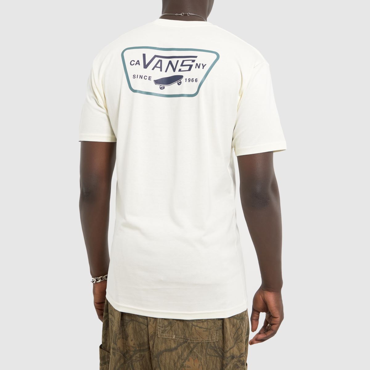 Vans Full Patch Back S/S T-Shirt - White/Black/Green