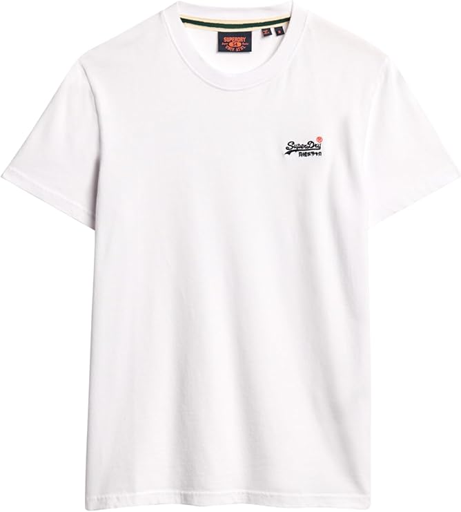 Superdry Essential Contrast Embroidered T-Shirt - Optic