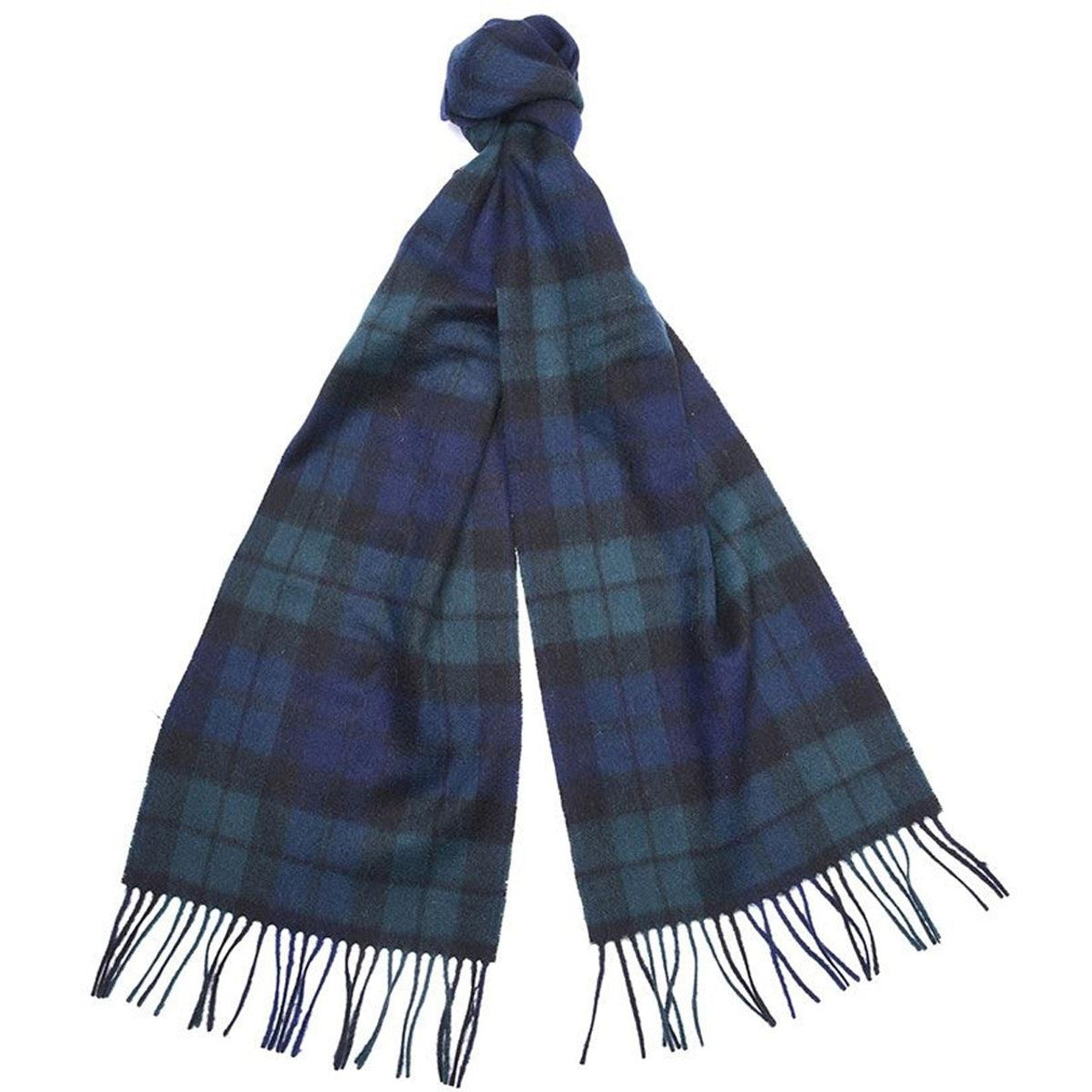 Barbour New Check Tartan Scarf - Black Watch