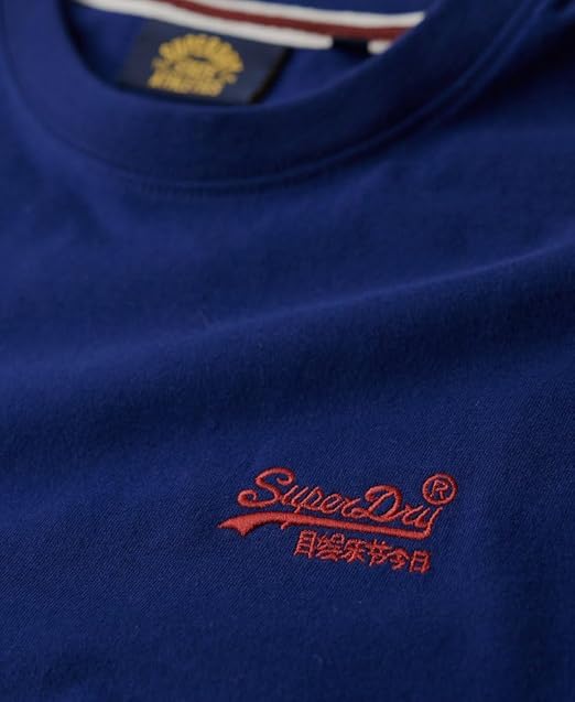 Superdry Essential Logo Embroidered T-Shirt - Submarine Navy