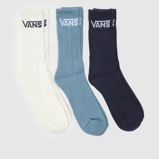 Vans Classic Crew Socks - White/Blue/Navy