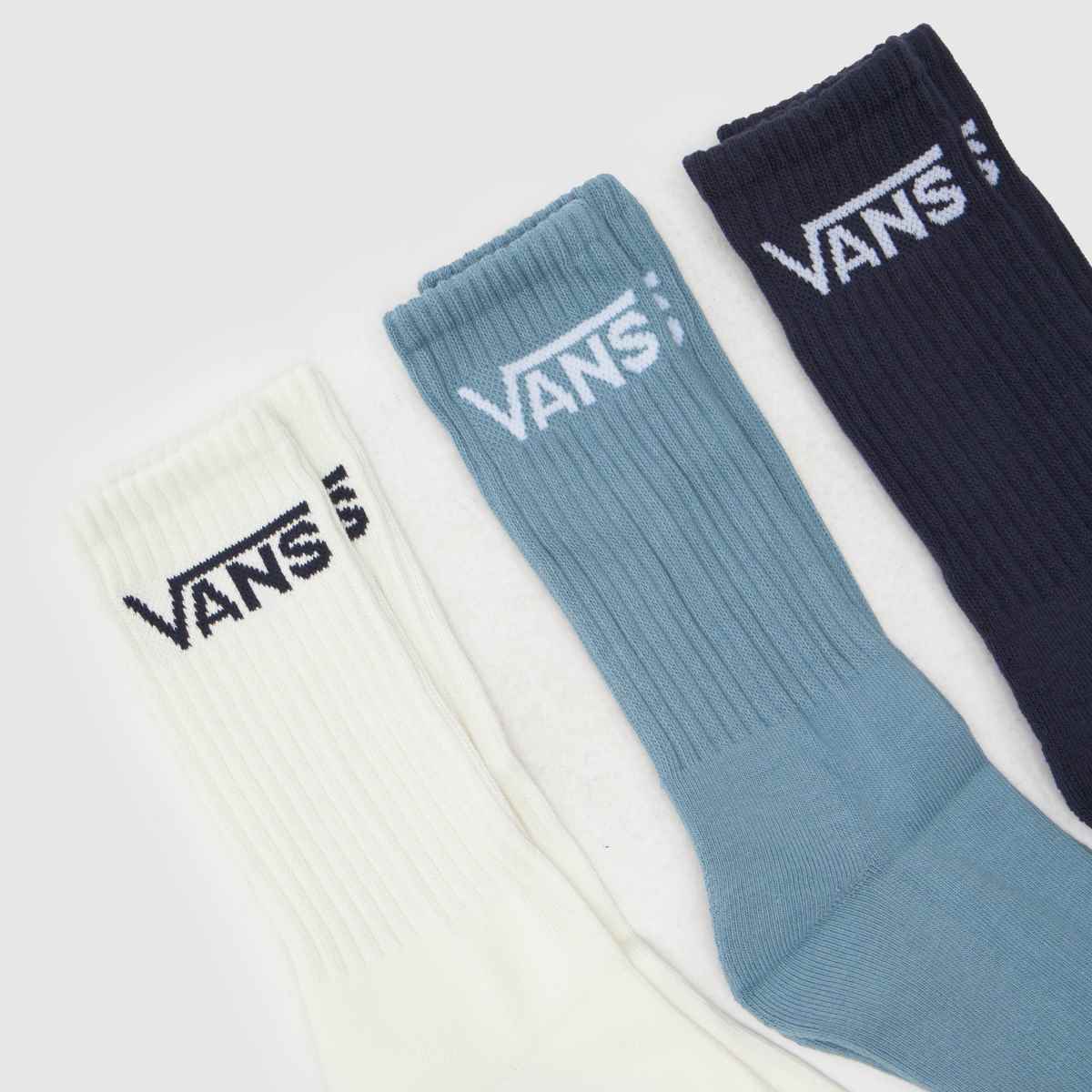 Vans Classic Crew Socks - White/Blue/Navy
