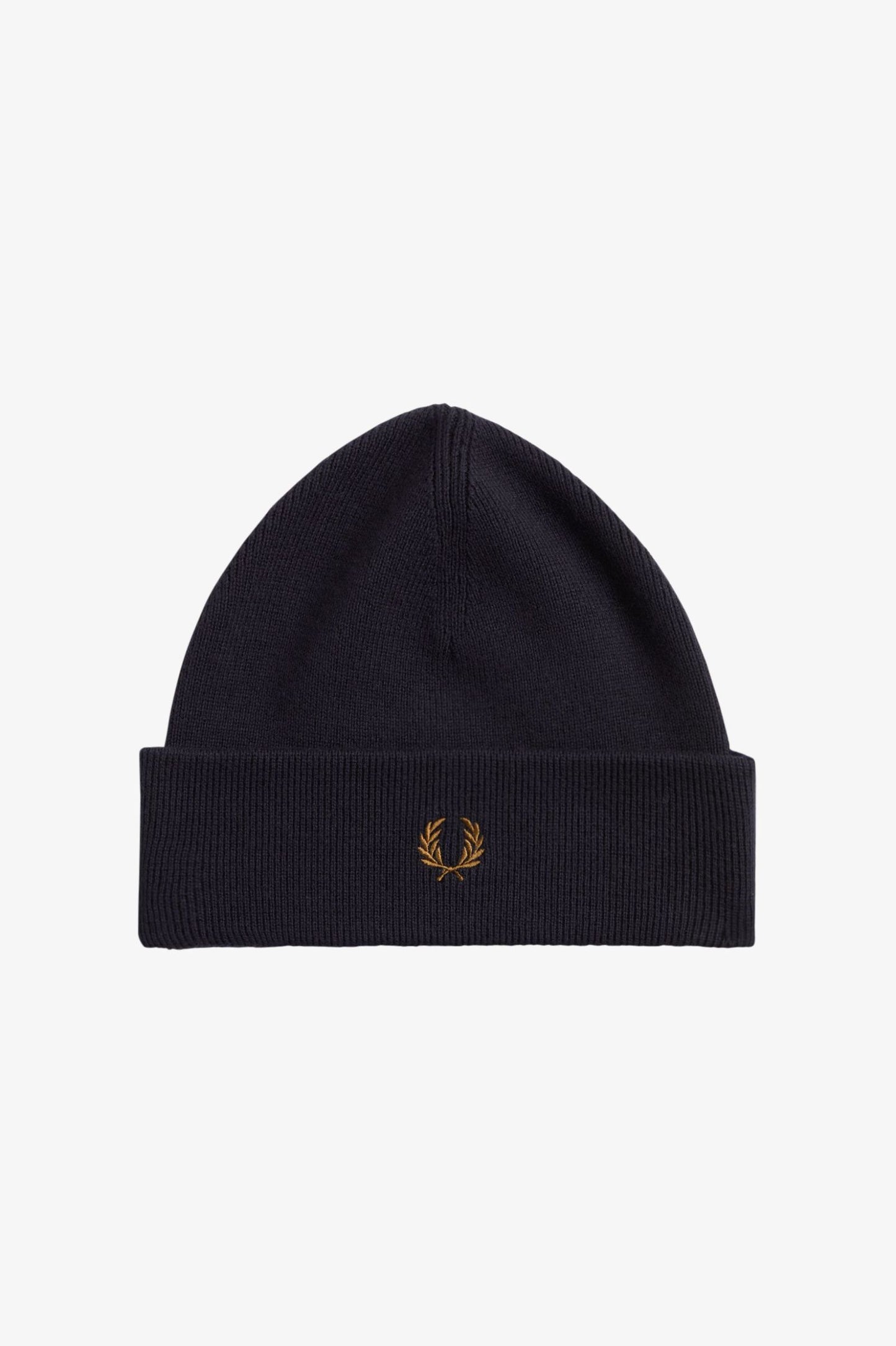 Fred Perry Classic Beanie - Navy/Dark Caramel